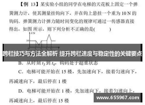 跨栏技巧与方法全解析 提升跨栏速度与稳定性的关键要点